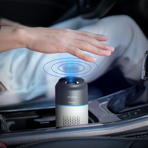 CP01 mini portable hepa smart car air purifier for smoke