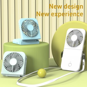 FB13 Summer mini neck fan electric motor cooling fan rechargeable table portable air conditioning