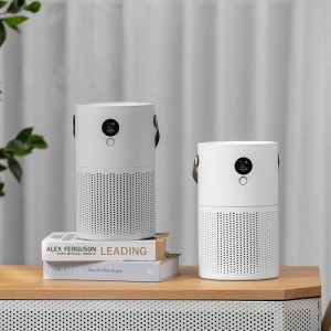 CP02 Home office desktop air purifier with battery rechargeable