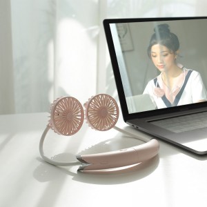 FB01 Portable Bladeless Hanging Fans Summer Cooling Neck Fan USB Rechargeable Leafless Mini Neck Fan