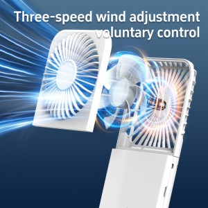 FB13 Summer mini neck fan electric motor cooling fan rechargeable table portable air conditioning