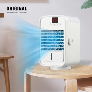 Refroidisseur d'air par évaporation Portable oscillant FC02, ventilateur de collecte d'eau glacée pour pièce extérieure, vente en gros