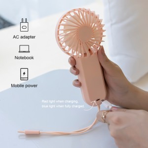 Mini ventilador portátil de mano FD01, ventilador recargable por USB