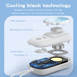 FS13 소형 개인용 휴대용 받침대 팬 포켓 아이스 장치