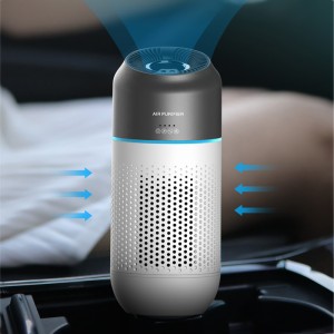 CP01 mini portable hepa smart car air purifier for smoke