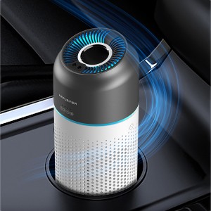 CP01 mini portable hepa smart car air purifier for smoke