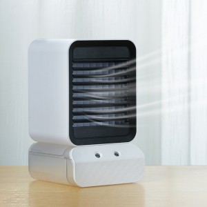 FC05 Mini escritorio portátil con pulverizador de agua, aire acondicionado, ventilador de refrigeración con humidificador