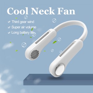 FB02 Rechargeable Battery 4800 mAh USB Wearable Summer Air Cooling Neck Fan