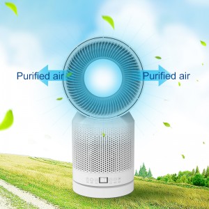 Ventilador purificador de circulación de aire inteligente de escritorio grande con filtro hepa para el hogar WJH01