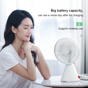 FS03 new outdoor household portable desktop telescopic fan with battery rechargeable