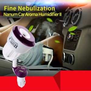 CZ002 Mini diffuseur d'huile essentielle d'aromathérapie pour voiture humidificateur d'air à ultrasons avec port de chargement USB