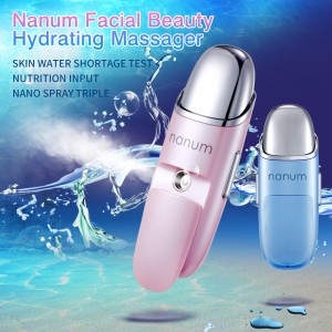 BA001 Beauty Face Spa Portable Humidifier Mini Atomizer Nebulizer Nano Mist Sprayer Beauty Massage Device